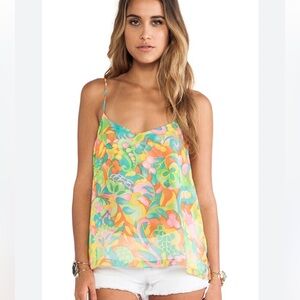 Show Me your MUMU twiggy tulips spaghetti strap top